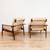 Vintage Danish Afromosia & Cane Lounge Chairs by Hans Olsen 12 thumbnail