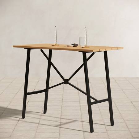 Alyne Rectangular Outdoor Bar Table, NEW 1