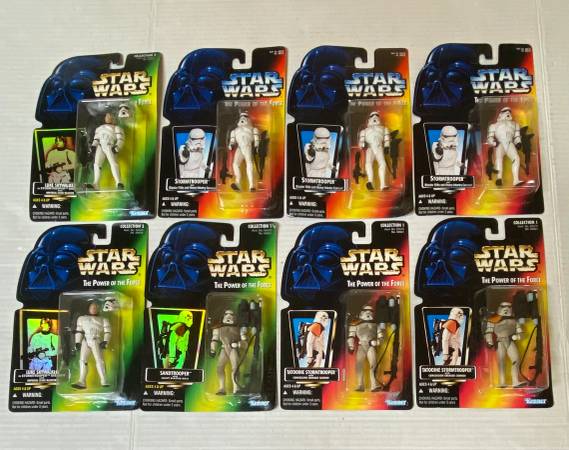 Star Wars POTF Sealed Action Figure Lot F Green Red Card Trooper 1