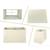 Royal Designs Rectangle Hardback Lamp Shade, (x 12) x (8 x 14) x 10, Eggshell 4 thumbnail