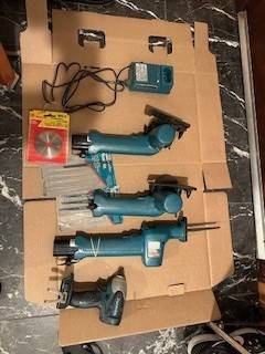 Makita 9.6 volt drill, saws, driver 1