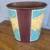 WASTE BASKET CIRCA 60'S RAND McNALLY MAP OF THE WORLD 2 thumbnail