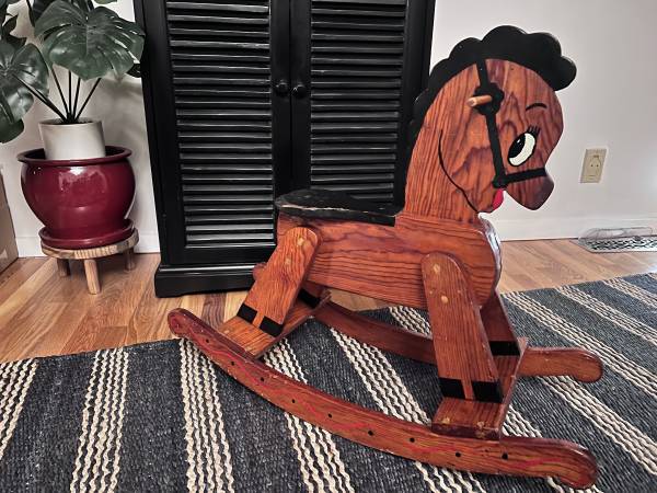 Solid Wood Rocking Horse 1
