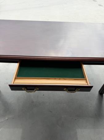 Cherry Finish Desk Table - Manufactured By HON Office Furniture 1