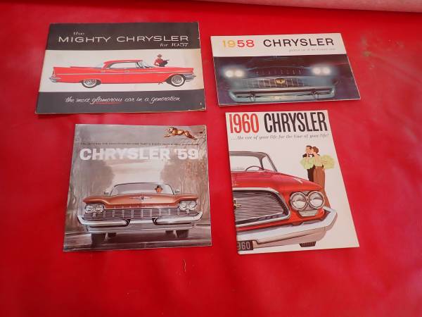1957, 1958, 1959, 1960 CHRYSLER ORIGINAL SALES BROCHURES 1