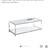 BENJARA Coffee Table Glass Top Metal Frame 5 thumbnail