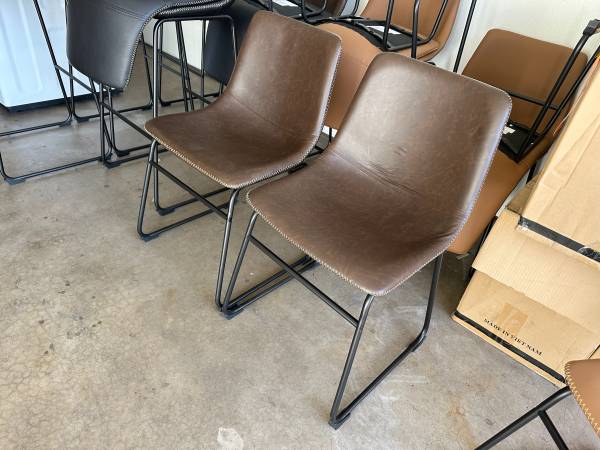 NewLeather Dining Chairs set for 2 $100 1