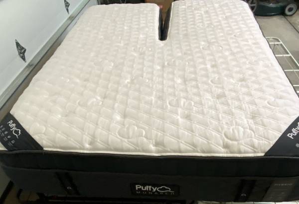 QUEEN Split Head Puffy Monarch Hybrid  **Mattress Only** 1