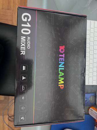 gaming audio mixer streaming RGB PC Mixer with Microphone interface 1