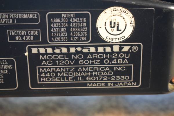 Marantz ARCH 2.O U CD player - $100 (East Tampa)63443285122433122