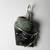 Emerald Crystal in Matrix Pendant, 925 plate wire wrap 1 thumbnail