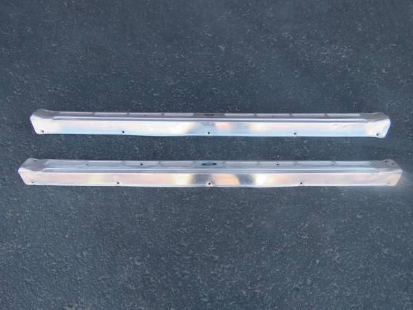 1965-1968 FORD MUSTANG OEM USED CHROME DOOR FLOOR SILL SCUFF PLATES - $50 (fairfield / vacaville)63471320652803121