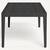 Outdoor black $4k hamilton 102”large aluminum dining table 6 thumbnail