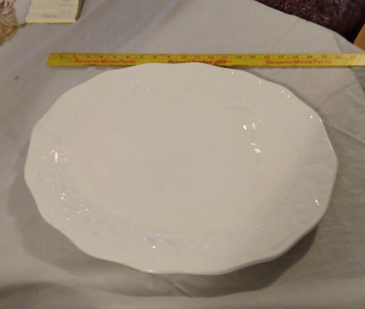 Ceramic Platter Large White 1