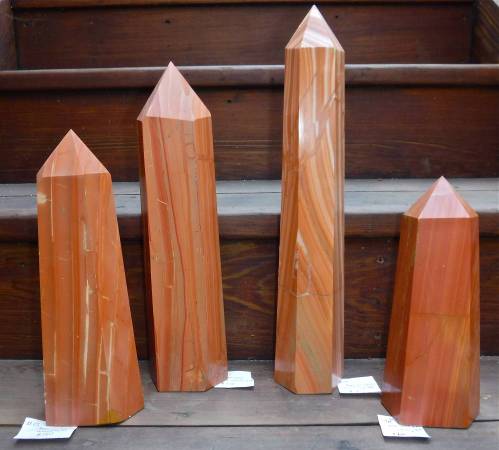 Jasper ~ Wood Grain Crystals -  Large Crystal Towers 1