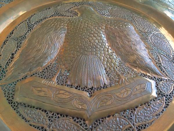 Copper dove wall plate 1