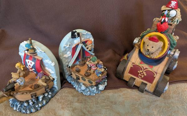 Darling teddy bear pirate book ends & piggy bank - baby & kid
