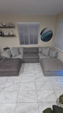 Restoration Hardware Luxe Cloud Couch 5pc Modular 1