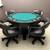 52” Reversible Dining & Poker Table with 4 Swivel Captain’s Chairs 4 thumbnail