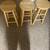 Set of 4 Solid Wood Bar Stools 24" Counter Height Round Seat Natural Pine Kitche 1 thumbnail