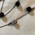 JLO Jennifer Lopez long 42" Necklace with black and rhinestone beads 11 thumbnail
