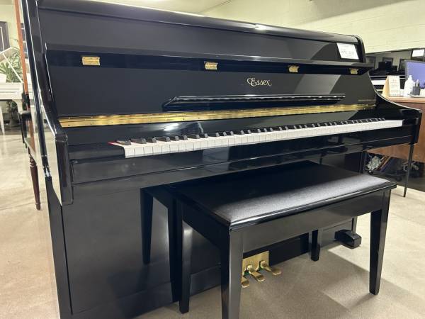 Steinway Designed Euro. Console Piano by Essex For Sale Today! 1