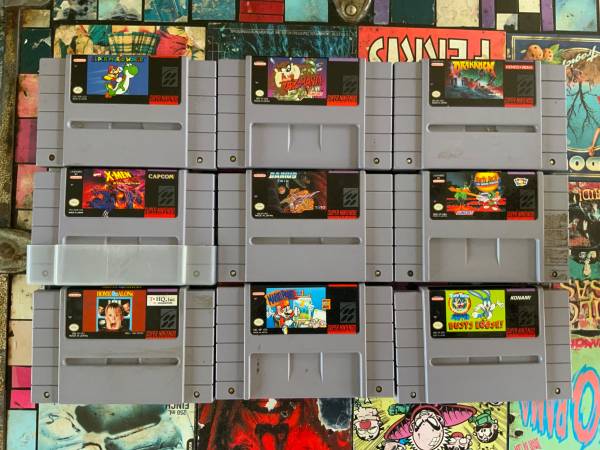 Vintage SNES games 1