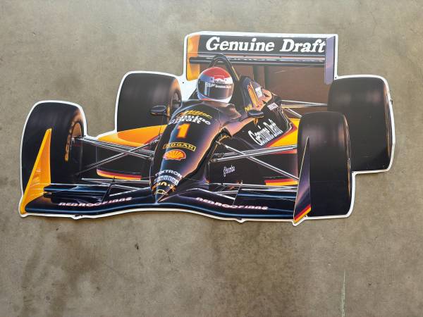 Indy car metal poster 1