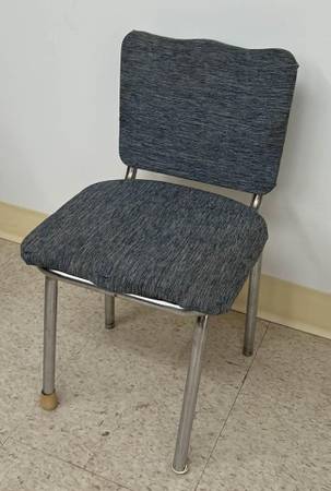 Vintage Toddler’s Denim Upholstered Chair 1