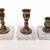 Group of Vintage Brass Candle Holders with White Stone Bases 5 thumbnail