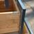 Dark gray three drawer base cabinet 4 thumbnail