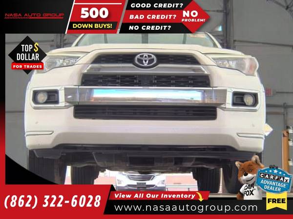 2016 Toyota 4Runner RWD V6 Limited - $17,999 (The price in this ad is the down payment)63469910355969122