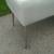 Upholstered Bench/Button Tufted White Faux Leather 5 thumbnail
