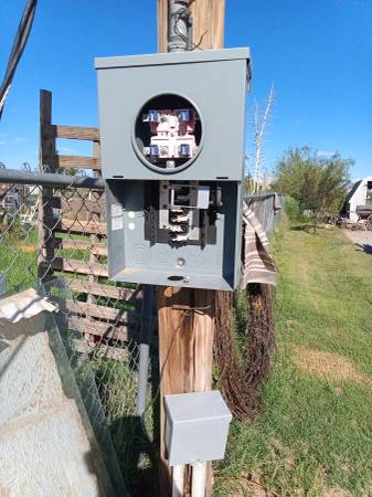 Pole with meter 1