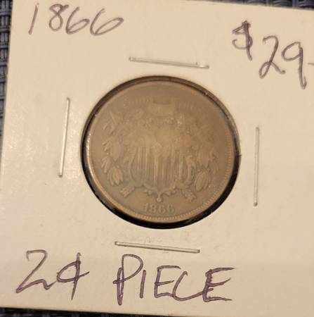 1866 TWO CENT PIECE 1