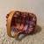 1999 Longaberger Small 6" x 4" x 3" H Handled Basket w/Red/Green Liner 2 thumbnail
