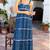 Emerson Fry Tiered Maxi Dress Anne Flowers MAJOLICA, Lined , Size M, Like New 1 thumbnail