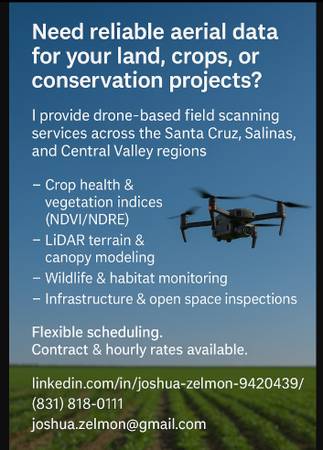 Drone Field Scans – Agriculture, Forestry, Municipal, Wildlife 1