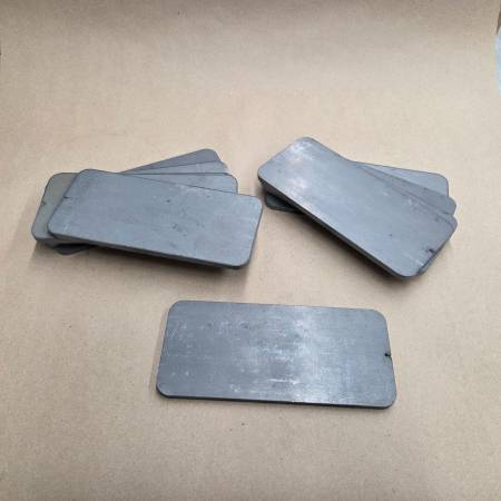 1/4" thick steel weld practice plates 3"x7" pack of 10 1