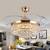 36" Fandelier Invisible Ceiling Fan Chandelier with Light Modern 1 thumbnail