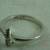 SUN Crystal Cross Sterling Silver Ring 925  sz 7.25  10mm 5 thumbnail