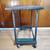 Antique Industrial Turtle Table Rolling Cart w/Payson Steel Casters 7 thumbnail