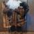 35 in high NorthWoods Santa Claus cloth/fur doll on stand 1 thumbnail