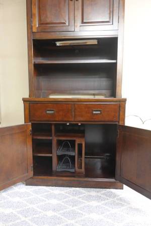 Thomasville - Tall Desk with Hutch and Storage Plus Light - Delivered 1