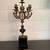 Antique French Bronze 5-Arm Empire Candelabra w/ Slate Base Ornate 5 thumbnail