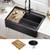 Brand new Kraus Bellucci 33” Workstation Farmhouse  Kitchen Sink 4 thumbnail