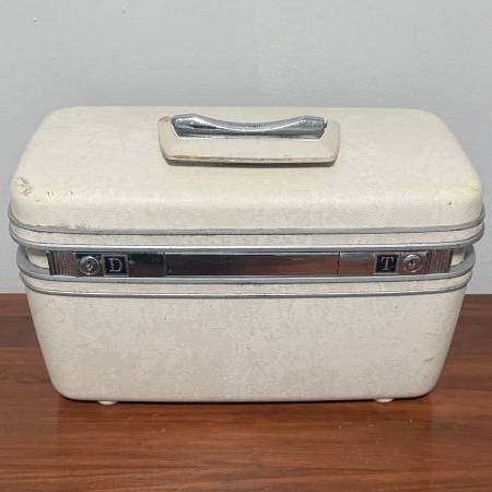 Vtg Samsonite Suitcase Train Makeup Case Carry On Travel Luggage 1
