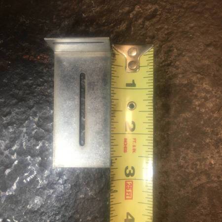 Stainless steel "L" angled brackets, approx. 3" x 1.5" x 1" 1