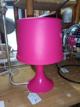 little pink plastic electric LED lamp 1