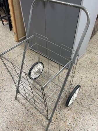 Rolling Folding Grocery Shopping Cart Basket for Bus / laundry 1